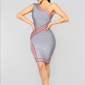 Always Winning Bandage Dress—Multi